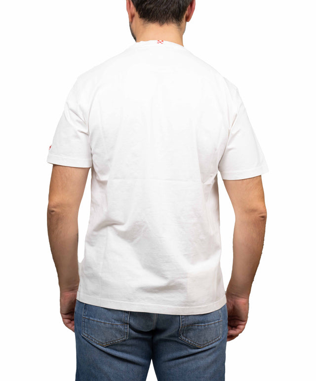 Saint Barth t-shirt “Electric is too boring”, bianca
