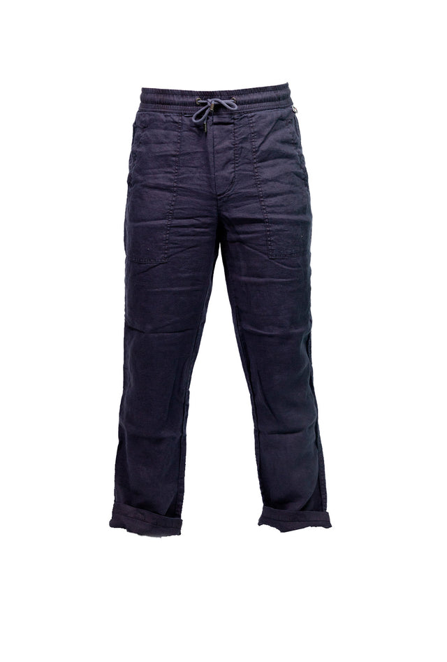 Pantalone Keeling Fatigue lino blu