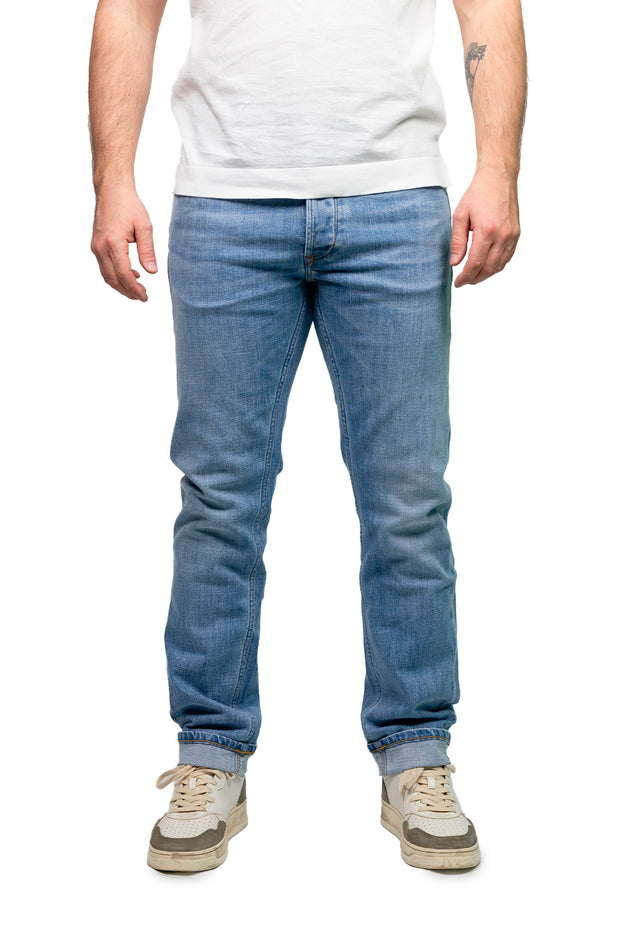 Jeans slim regular chiaro denim