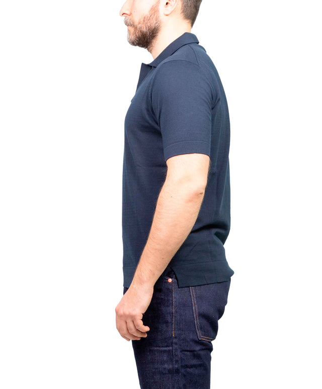 Filippo De Laurentiis - Polo skipper cotone - Blu
