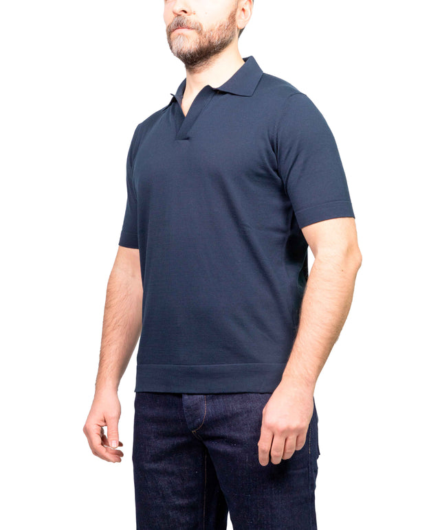 Filippo De Laurentiis - Polo skipper cotone - Blu