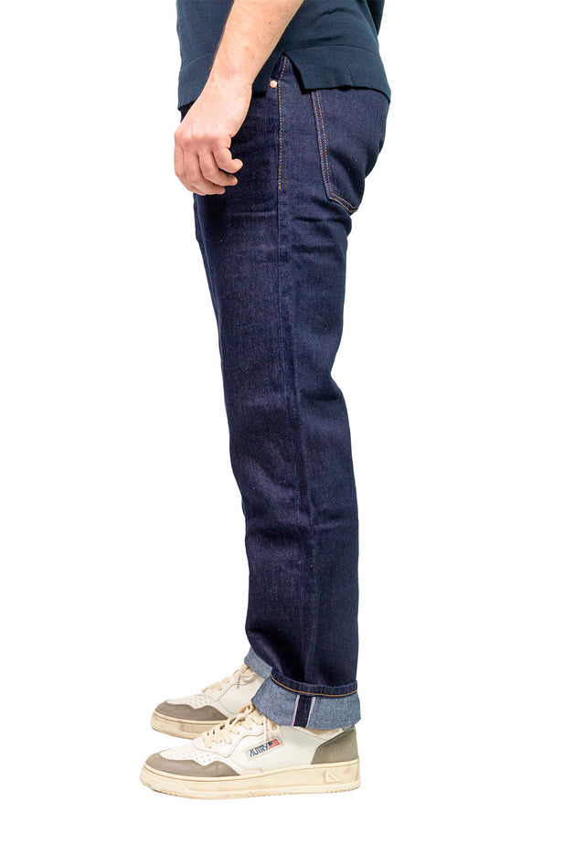 Jeans regular loose lino/cotone denim
