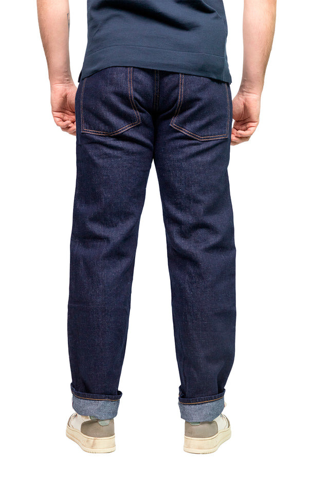 Jeans regular loose lino/cotone denim