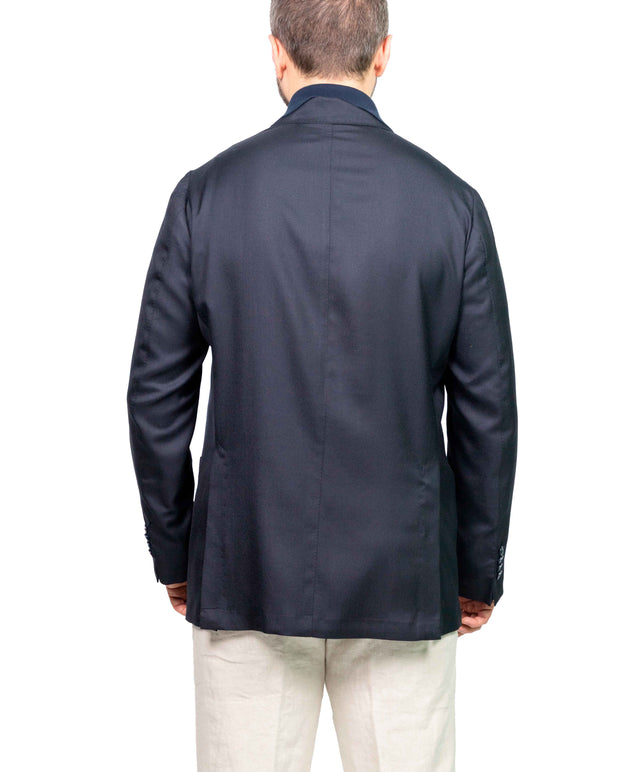 Giacca Ach doppiopetto cachemire blu