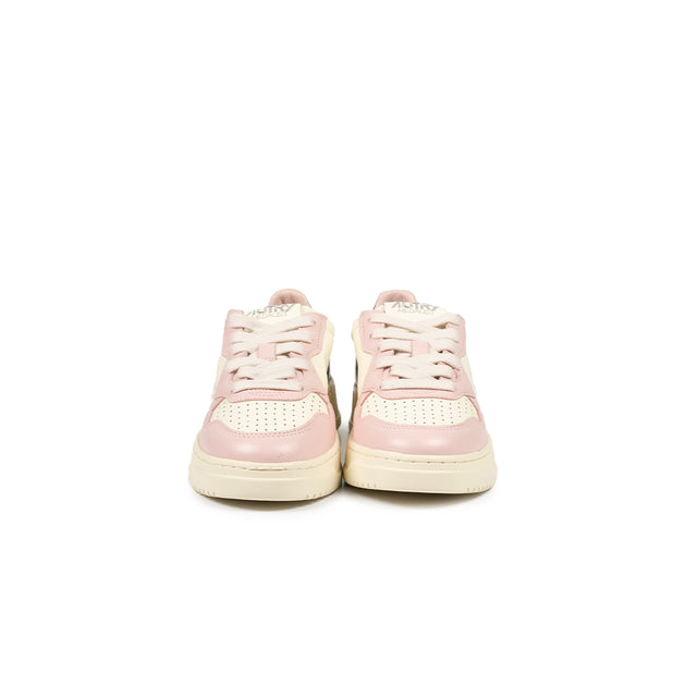 Sneakers Autry - AutryKIDS in pelle (Bianco, Rosa e Marrone)