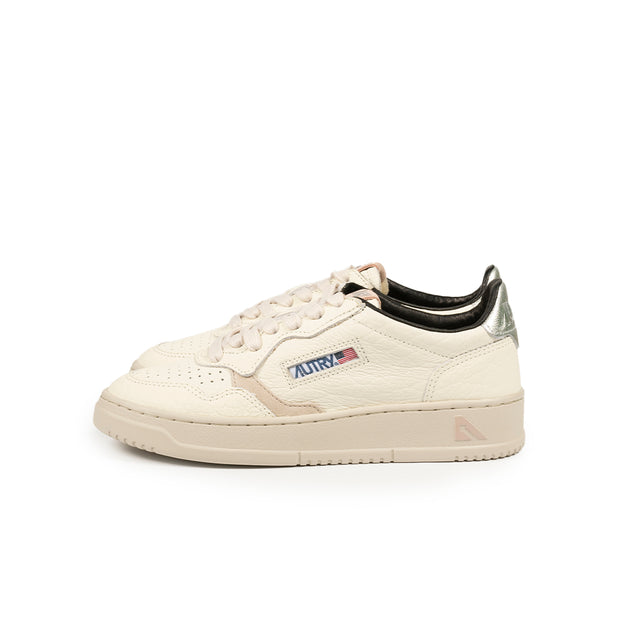 Sneakers Autry - Medalist Low Elefant (bianco, Beige e Argento)