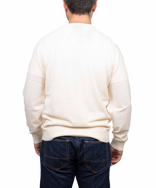 Saint Barth maglione - pole position, bianco