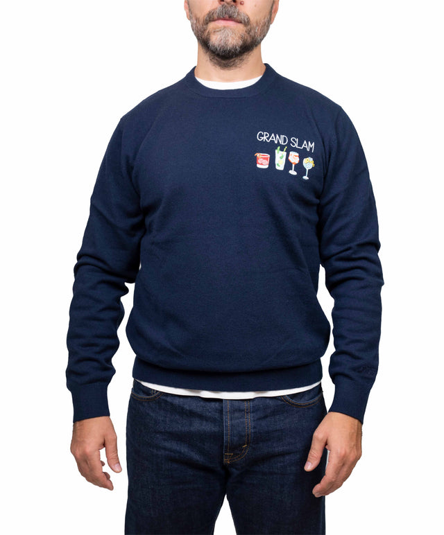 Saint Barth maglione - sprizzo di gioia, blu