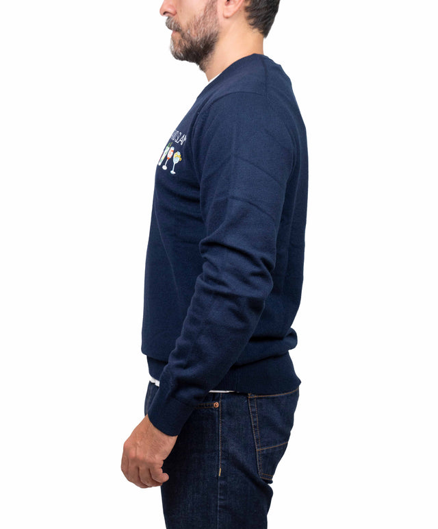 Saint Barth maglione - sprizzo di gioia, blu