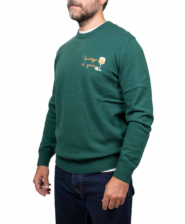 Saint Barth maglione - sprizzo di gioia, verde inglese
