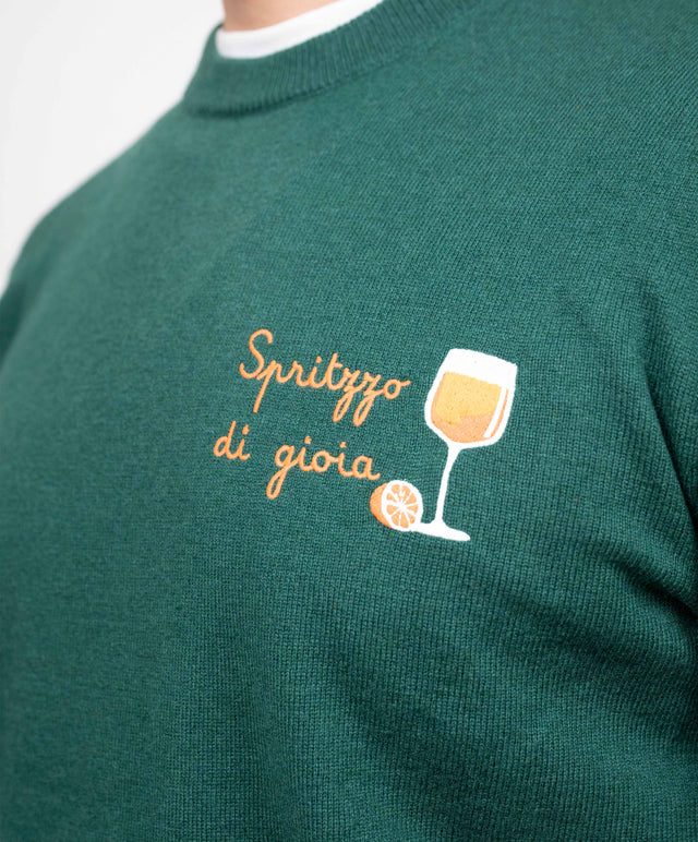 Saint Barth maglione - sprizzo di gioia, verde inglese