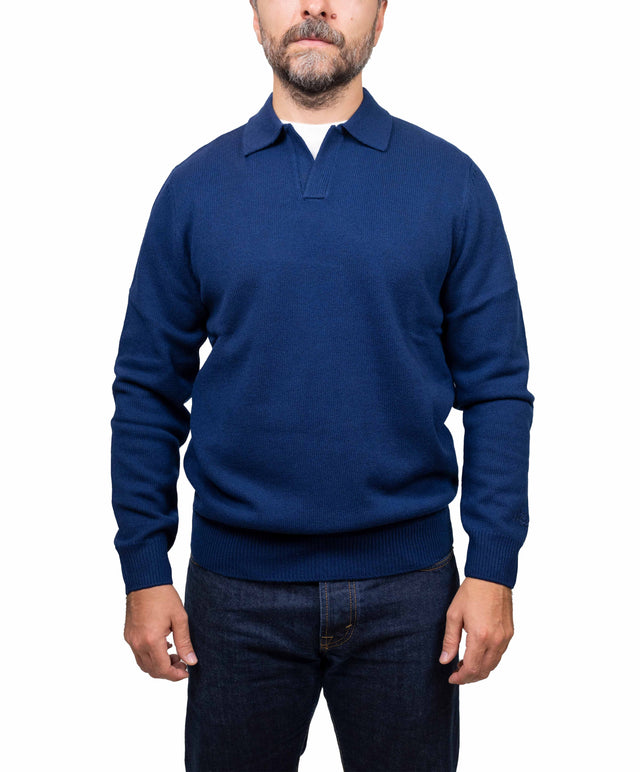 Saint Barth maglione - polo lana blu navy