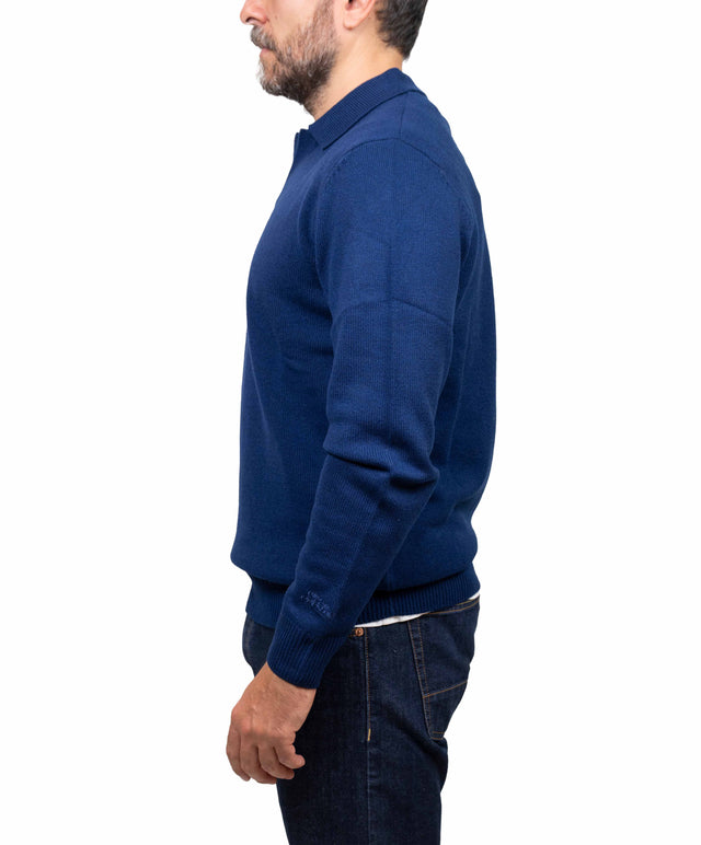 Saint Barth maglione - polo lana blu navy
