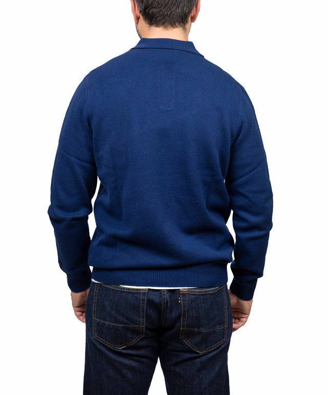 Saint Barth maglione - polo lana blu navy
