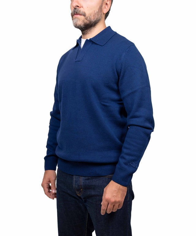 Saint Barth maglione - polo lana blu navy