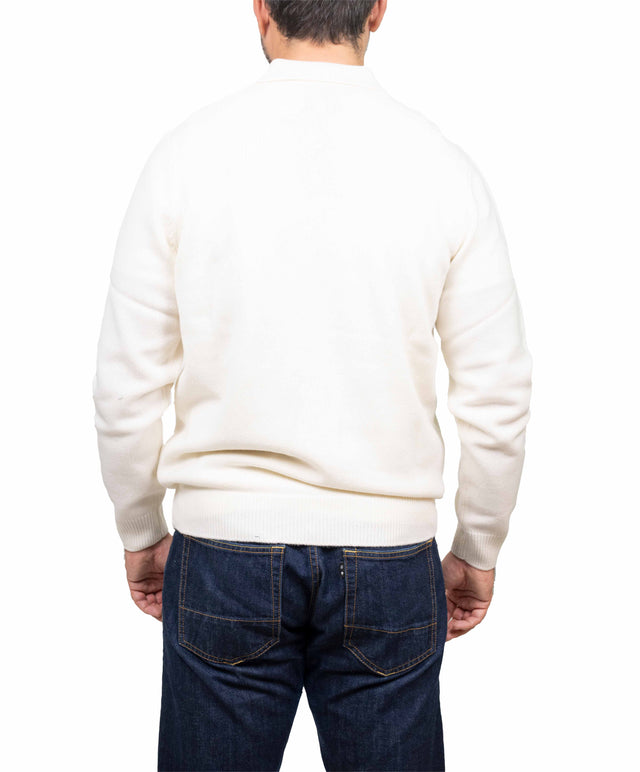 Saint Barth maglione - polo lana bianco