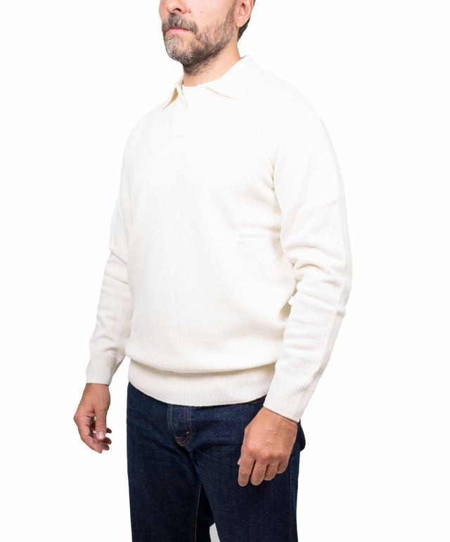 Saint Barth maglione - polo lana bianco