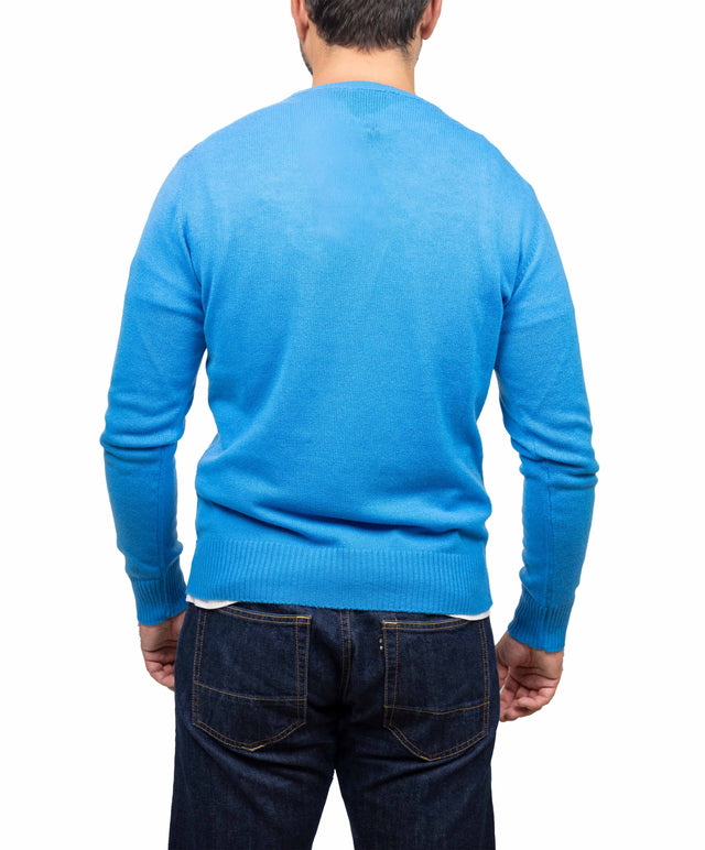Customer Lovers & Knit maglione - girocollo, azzurro intenso