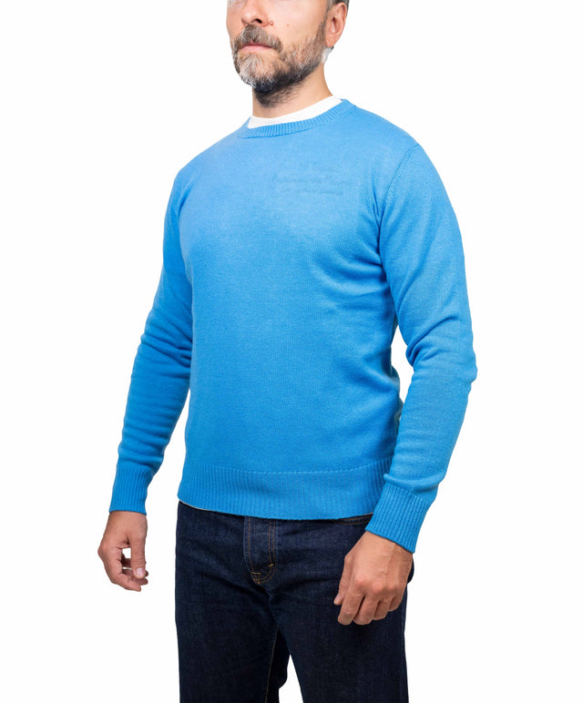 Customer Lovers & Knit maglione - girocollo, azzurro intenso