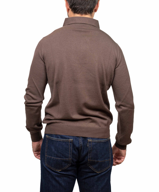 Gran Sasso maglione - polo, marrone chiaro