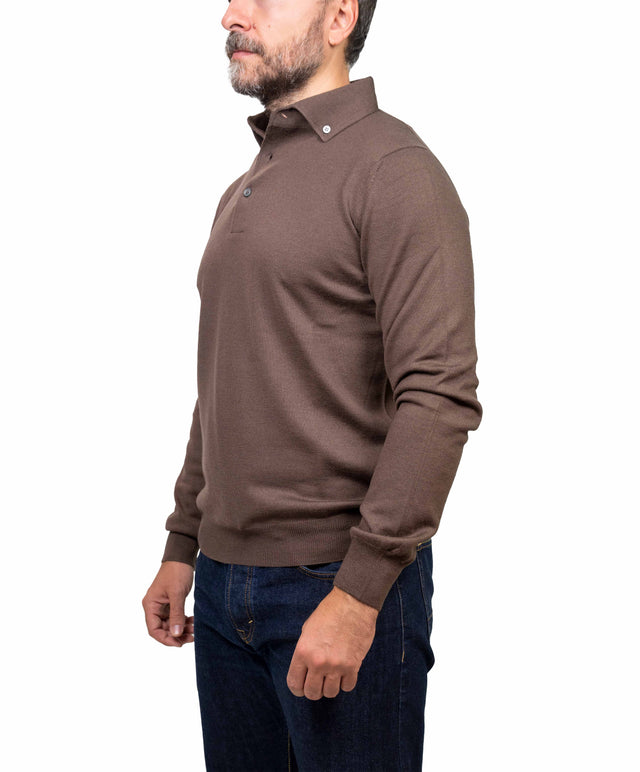 Gran Sasso maglione - polo, marrone chiaro