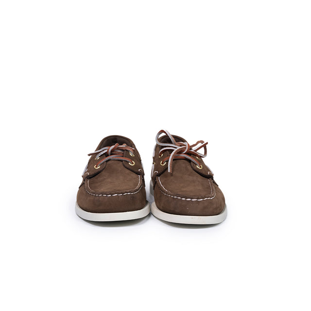 Mocassino Docksides Portland nabuck sebago marrone