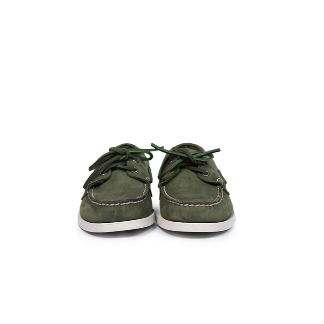 Mocassino Docksides Portland Crazy H sebago verde militare