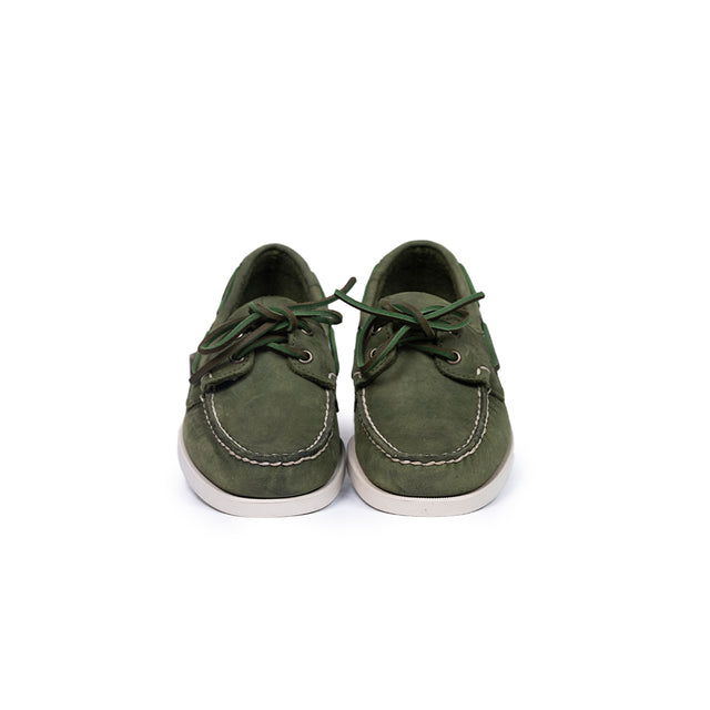 Mocassino Docksides Portland Crazy H sebago verde militare
