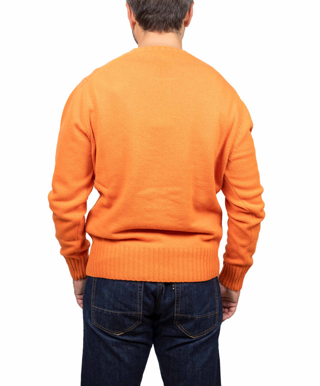 Doppia A maglione - girocollo, arancio