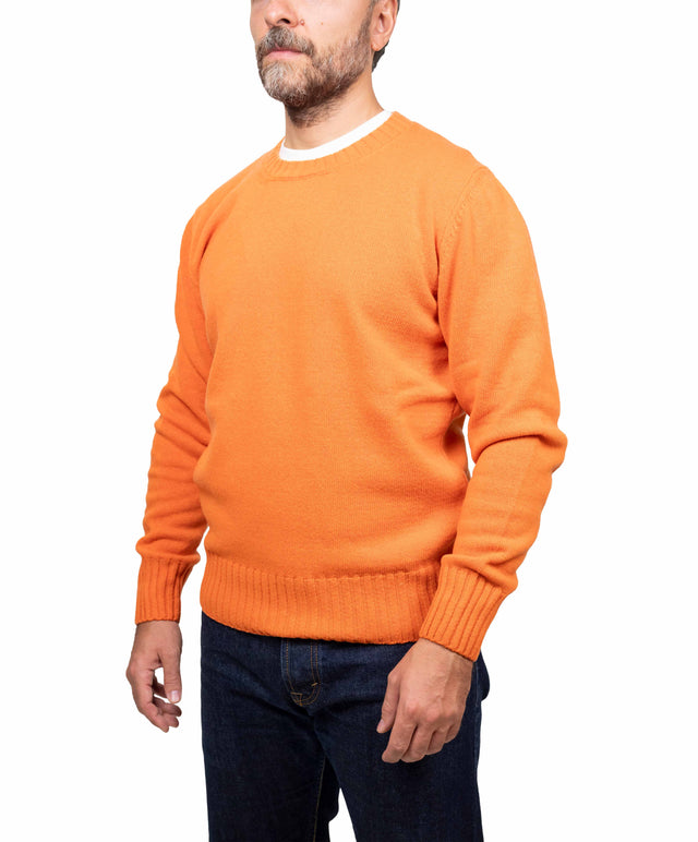 Doppia A maglione - girocollo, arancio