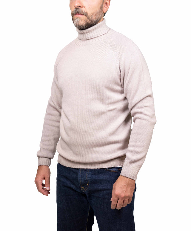 Officina Filati maglione - dolcevita beige chiaro