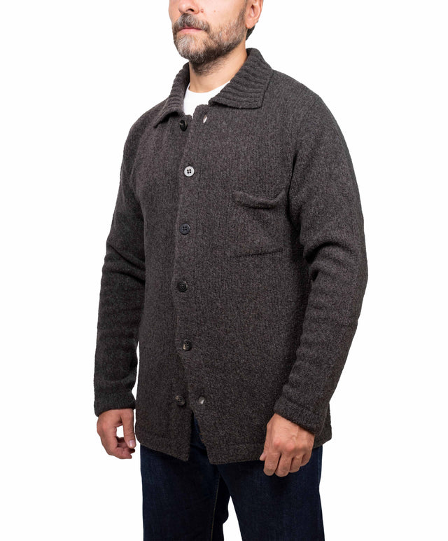 04657/ A TRIP IN A BAG - overshirt, marrone scuro