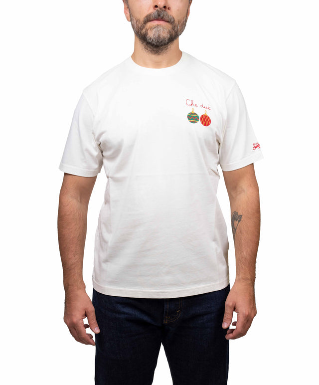 Saint Barth T-Shirt - che due palle, bianco