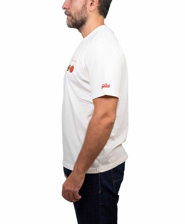 Saint Barth T-Shirt - che due palle, bianco