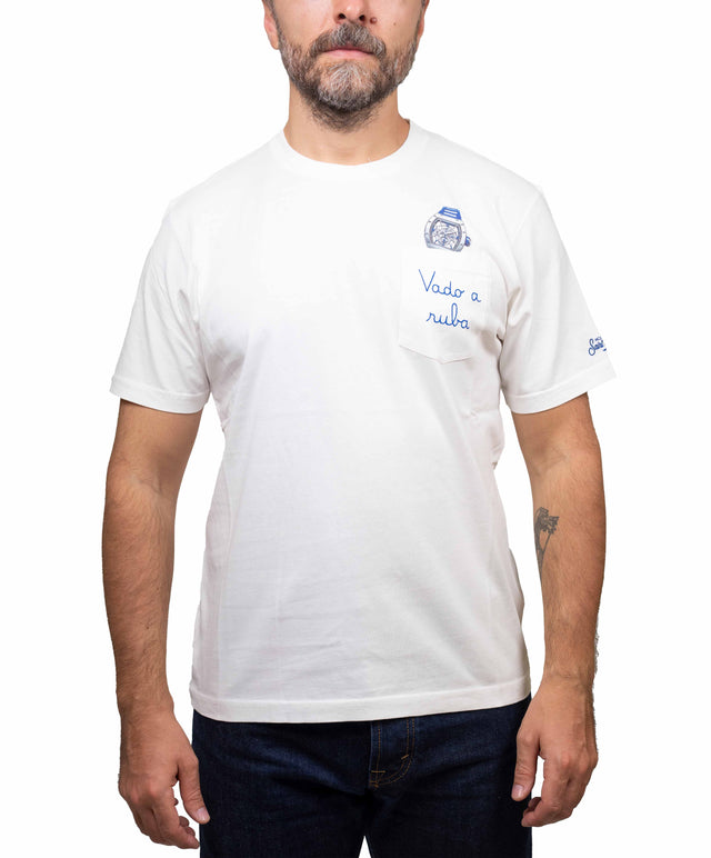 Saint Barth T-Shirt - vado a ruba, bianco