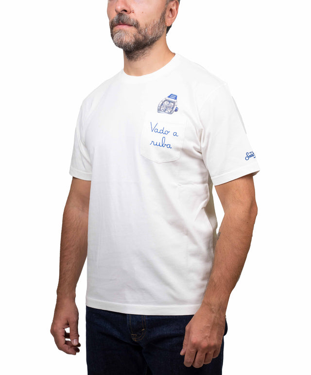Saint Barth T-Shirt - vado a ruba, bianco