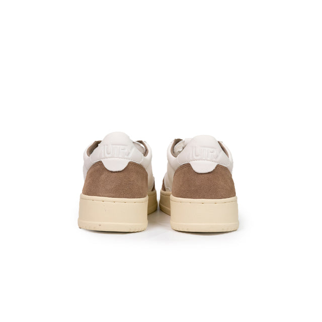 Sneaker Autry - Medialist low wom in pelle e suede marrone