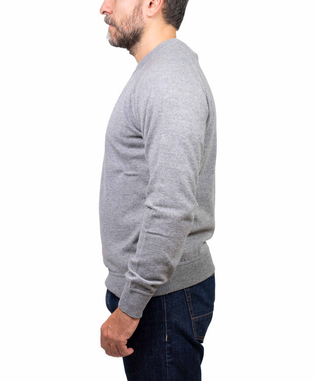 Filippo De Laurentis - felpa lana cachemire, grigio medio