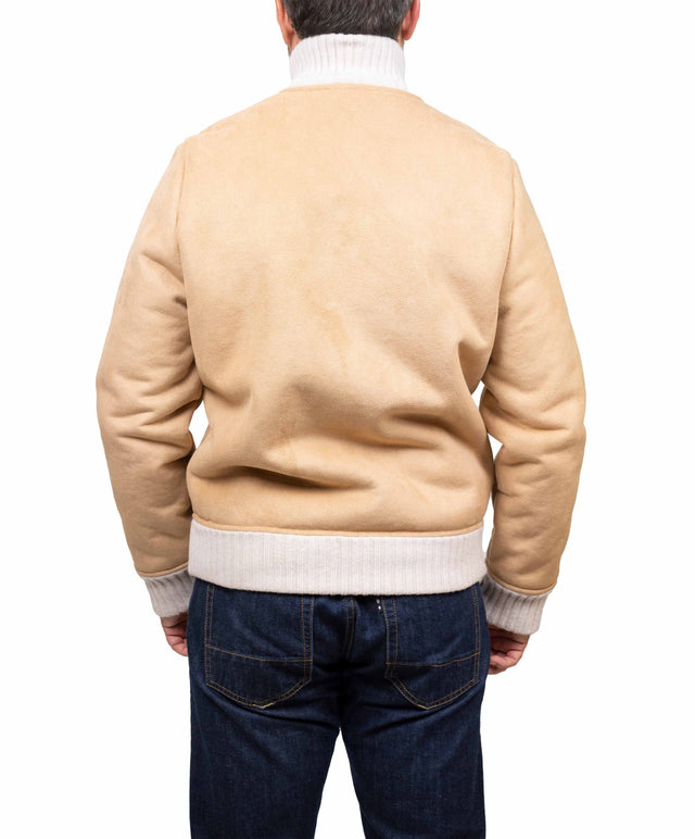 Gran Sasso giacca - faux monton, beige chiaro