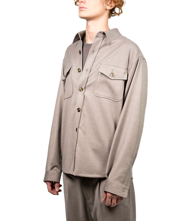Cruna giacca - Work flanellina sabbia
