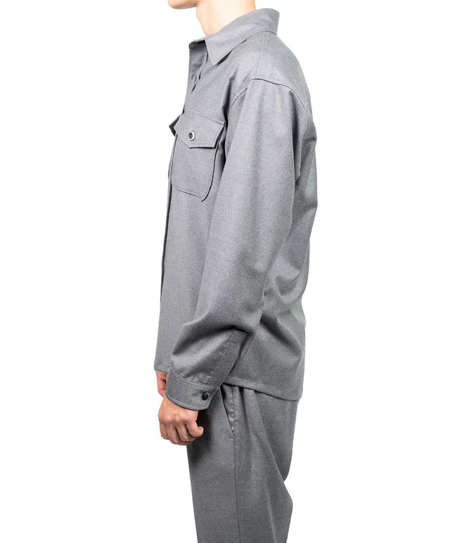 Cruna giacca - Work flanellina grigio medio