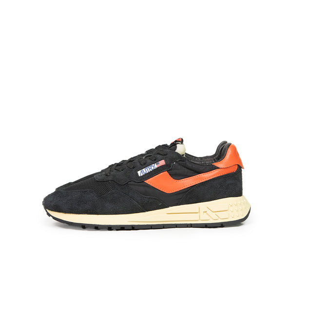 Sneaker Autry - Reelwind low wom suede/net nero e rosso