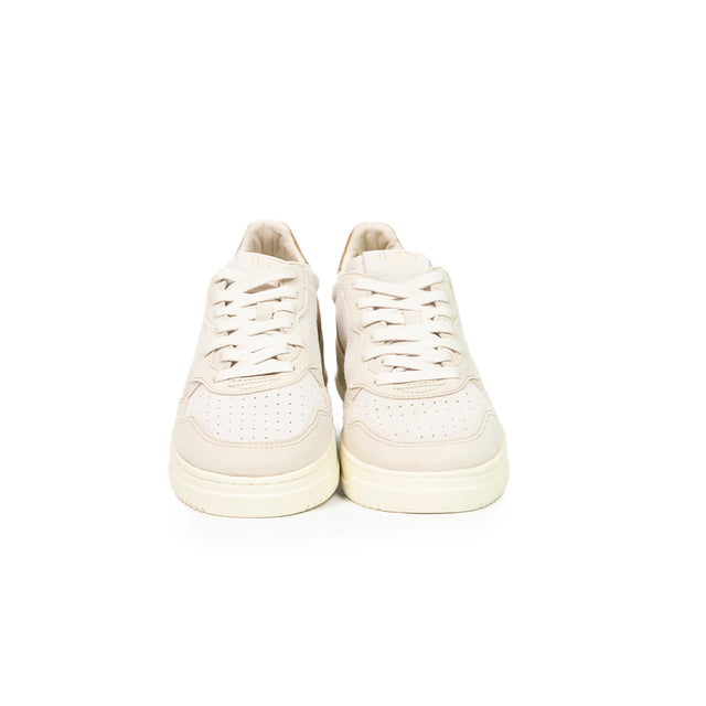 Sneaker Autry - Medalist low man tric suede bianco, grigino e marrone