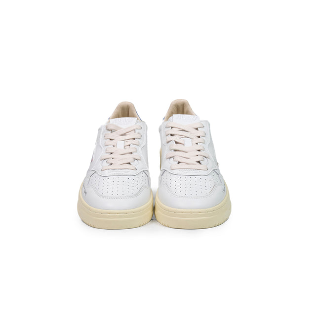 Sneakers Autry - medalist low man leather bianco e bluette