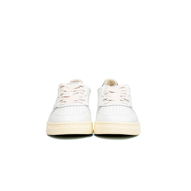 Sneakers Autry- medalist low man leather bianco e suede verde