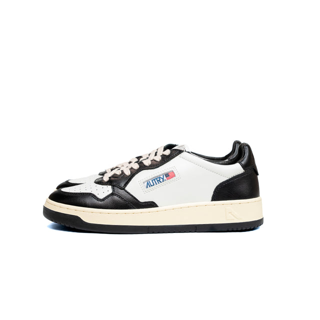Sneakers Autry- medalist low man leather bianco e nero