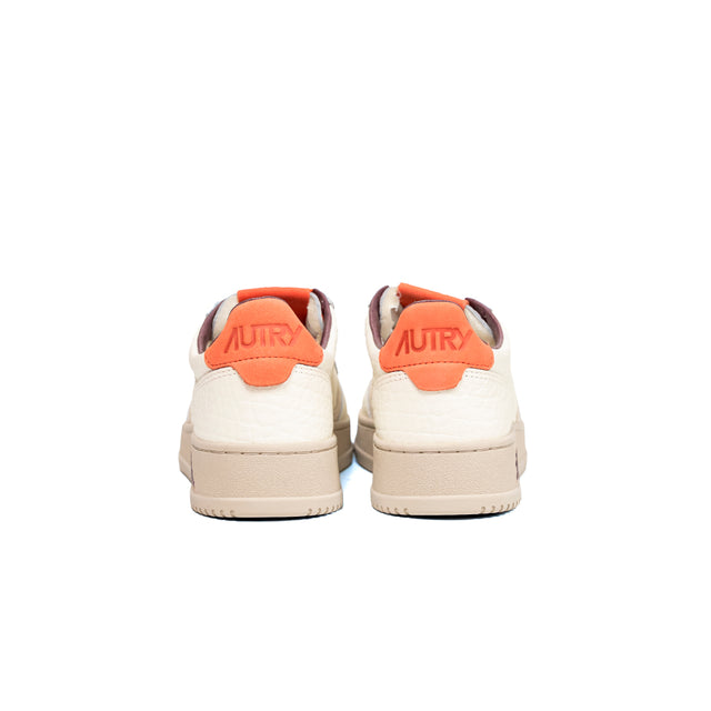 Sneakers Autry- medalist low man elephant Bianca e arancio