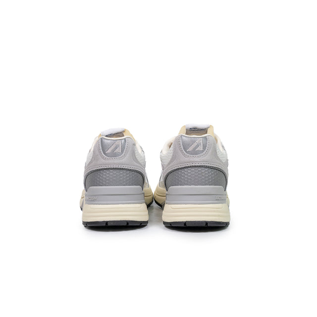 Sneakers Autry- Hyperway in mesh pelle e suede bianco e grigio