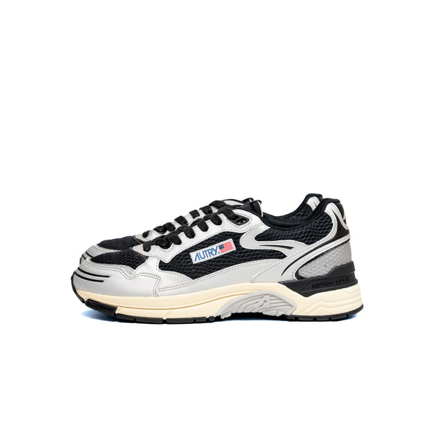 Sneakers Autry- hyperway low man MESH nere e argento