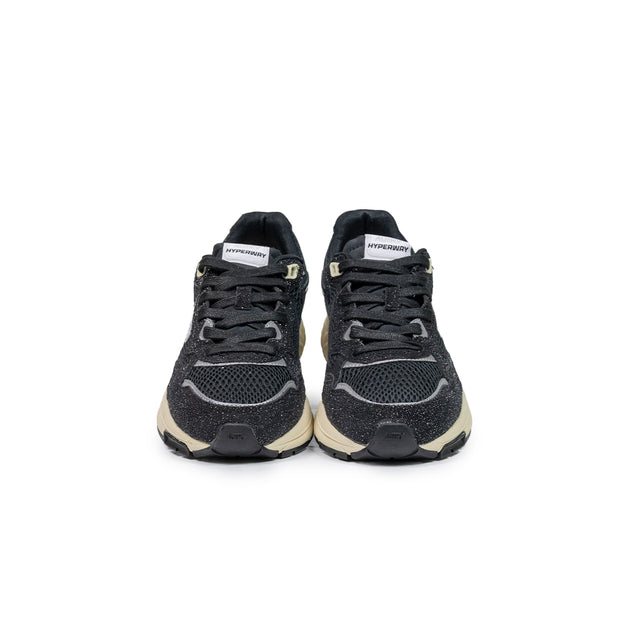 Sneakers Autry - Hyperway low woman in mesh e suede glitter nero